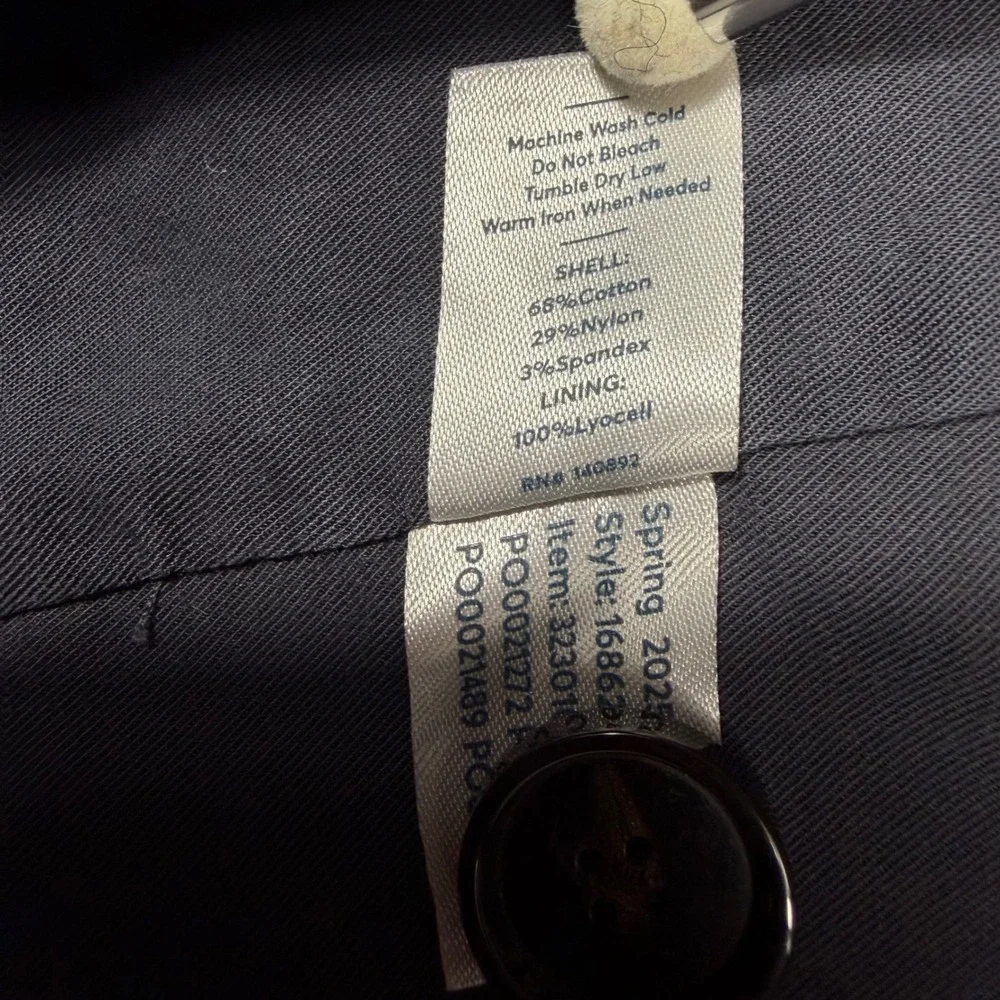 Marine Layer Breeze Blazer Unstructured India Ink Mens L Blue Cotton Nylon NWT